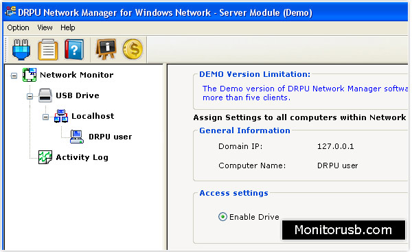 Screenshot of Monitor USB