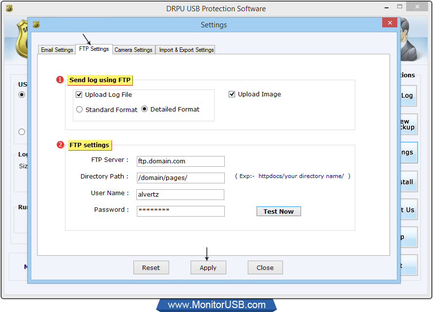 FTP Settings