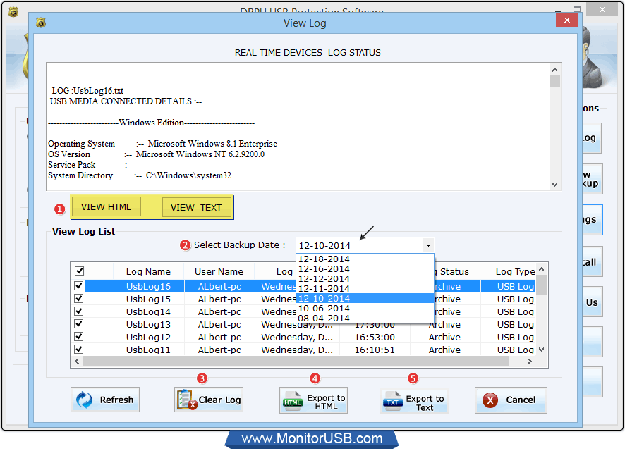 View Log